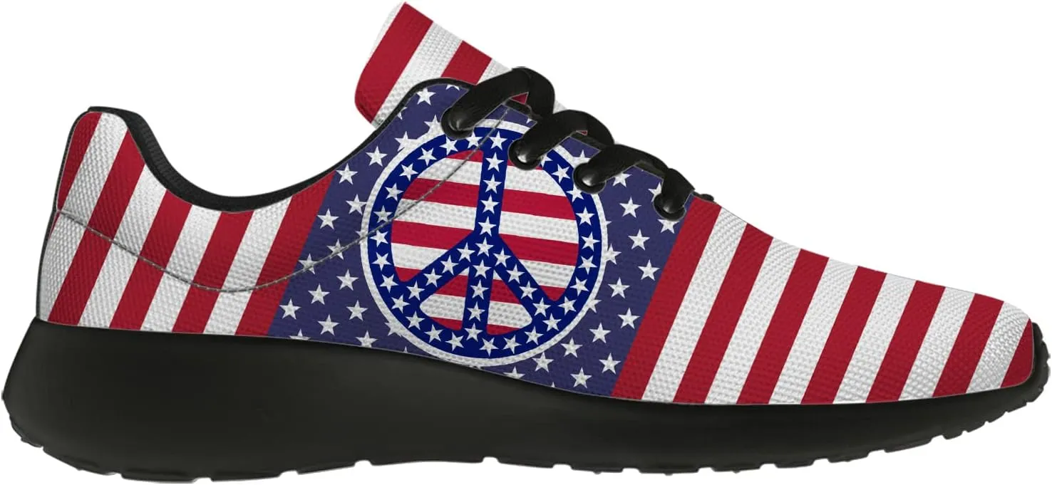 Peace and Love Shoes Womens Mens Road Running Shoes Athletic Tennis Walking Shoes Gifts for Her,Him