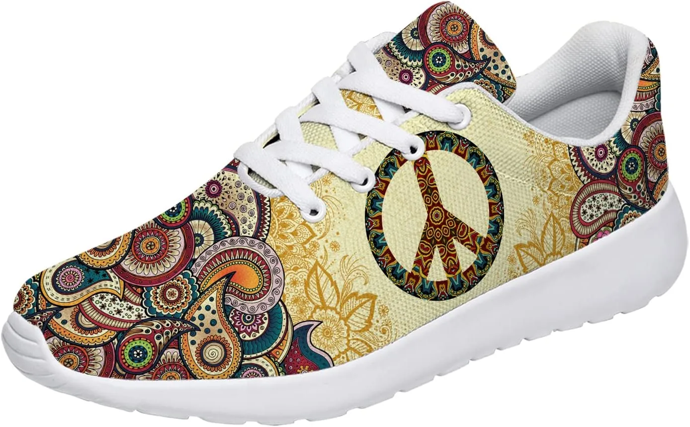 Peace and Love Shoes Womens Mens Road Running Shoes Athletic Tennis Walking Shoes Gifts for Her,Him