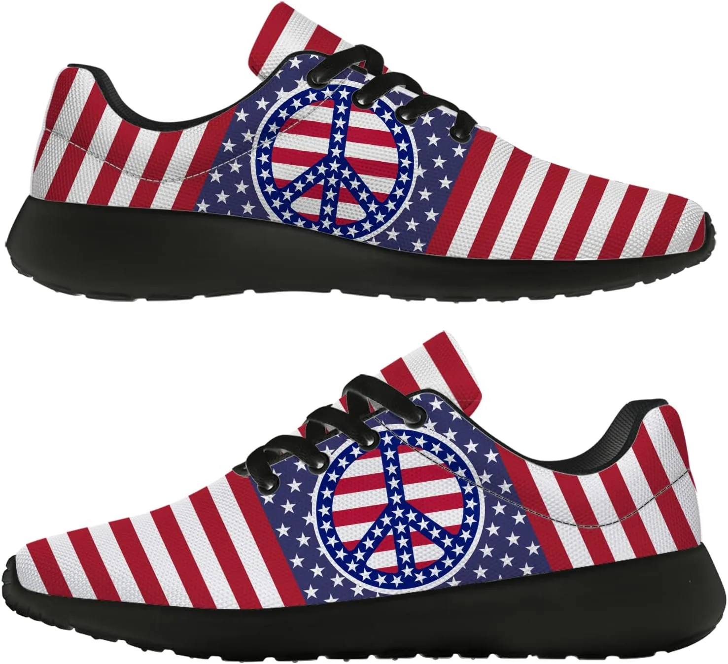 Peace and Love Shoes Womens Mens Road Running Shoes Athletic Tennis Walking Shoes Gifts for Her,Him