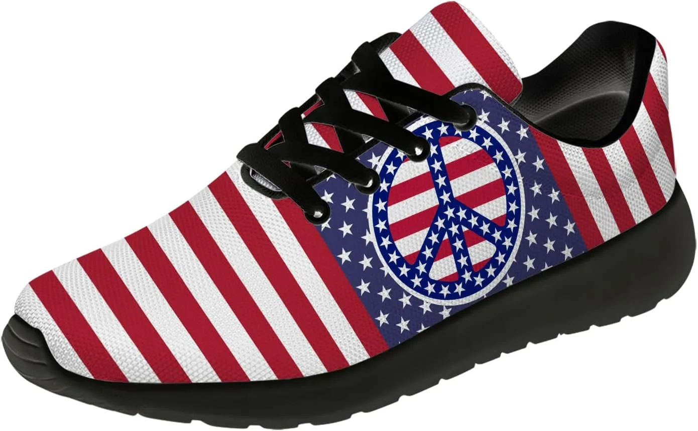 Peace and Love Shoes Womens Mens Road Running Shoes Athletic Tennis Walking Shoes Gifts for Her,Him