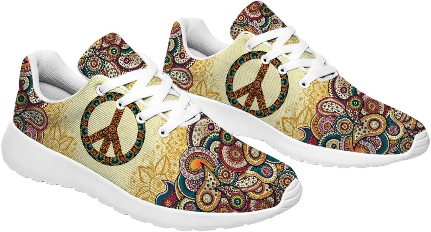 Peace and Love Shoes Womens Mens Road Running Shoes Athletic Tennis Walking Shoes Gifts for Her,Him