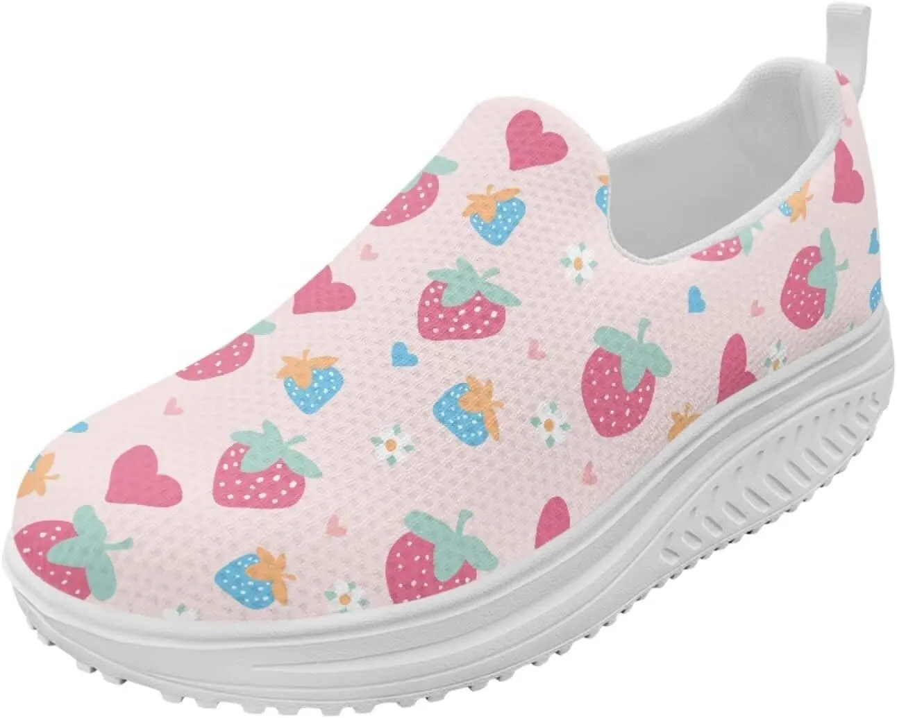 Platform Loafers for Women Lightweight Mesh Shoes Non Slip Fashion Sneakers Girls Walking Shoes