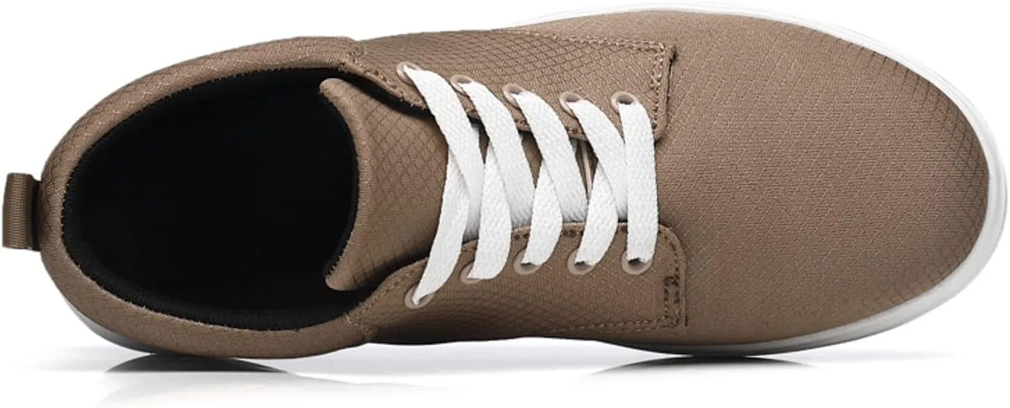 Sneakers Business Breathable Men Casual Shoes Fashionable and Simple Solid Color Thick Bottomed Flat Bottomed