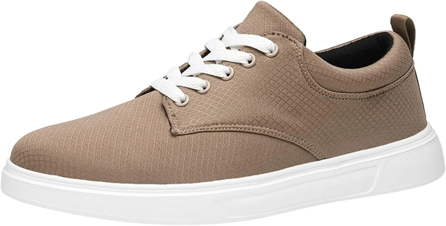 Sneakers Business Breathable Men Casual Shoes Fashionable and Simple Solid Color Thick Bottomed Flat Bottomed