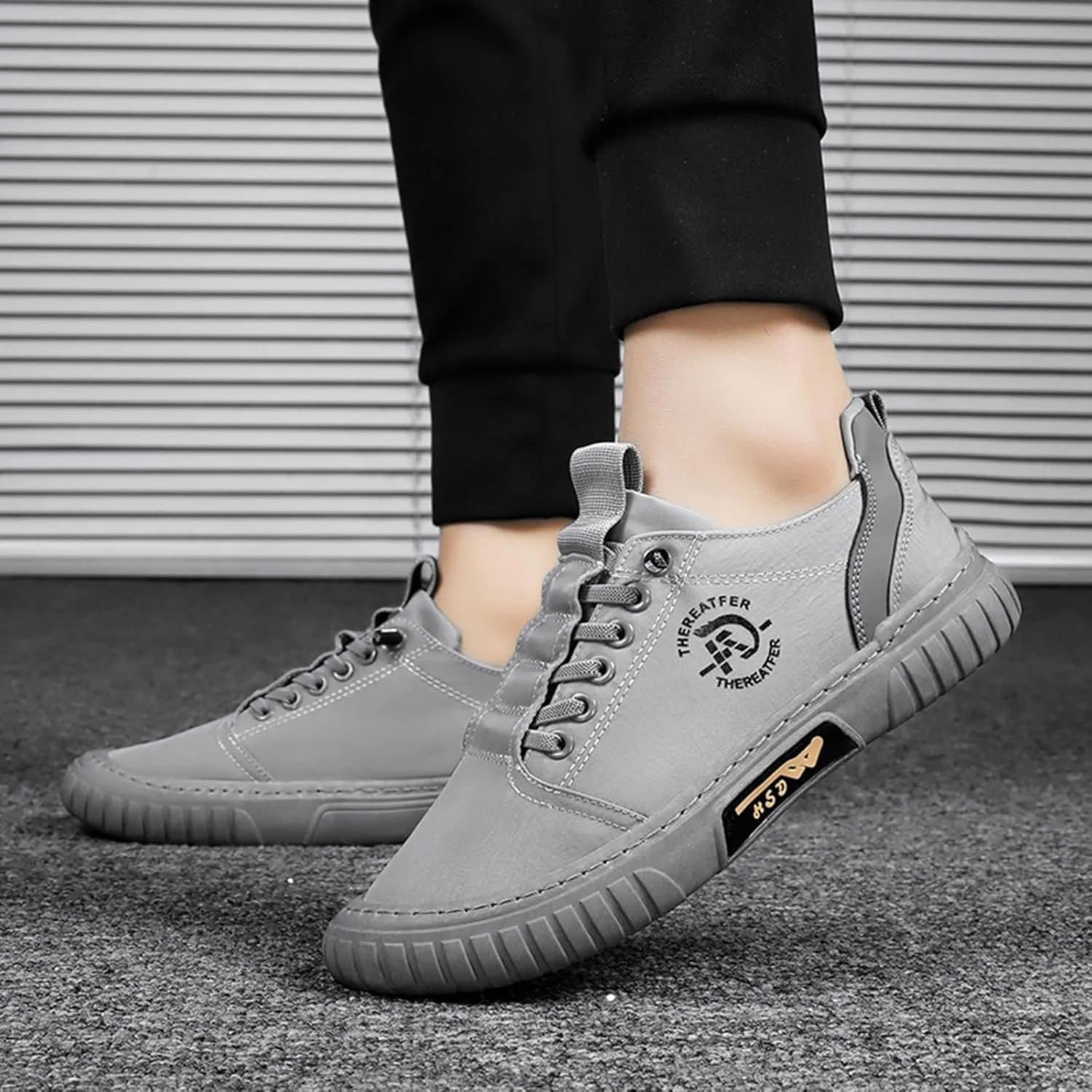 Sneakers Business Breathable Men Sneakers Low Top Breathable Casual Walking Canvas Shoes