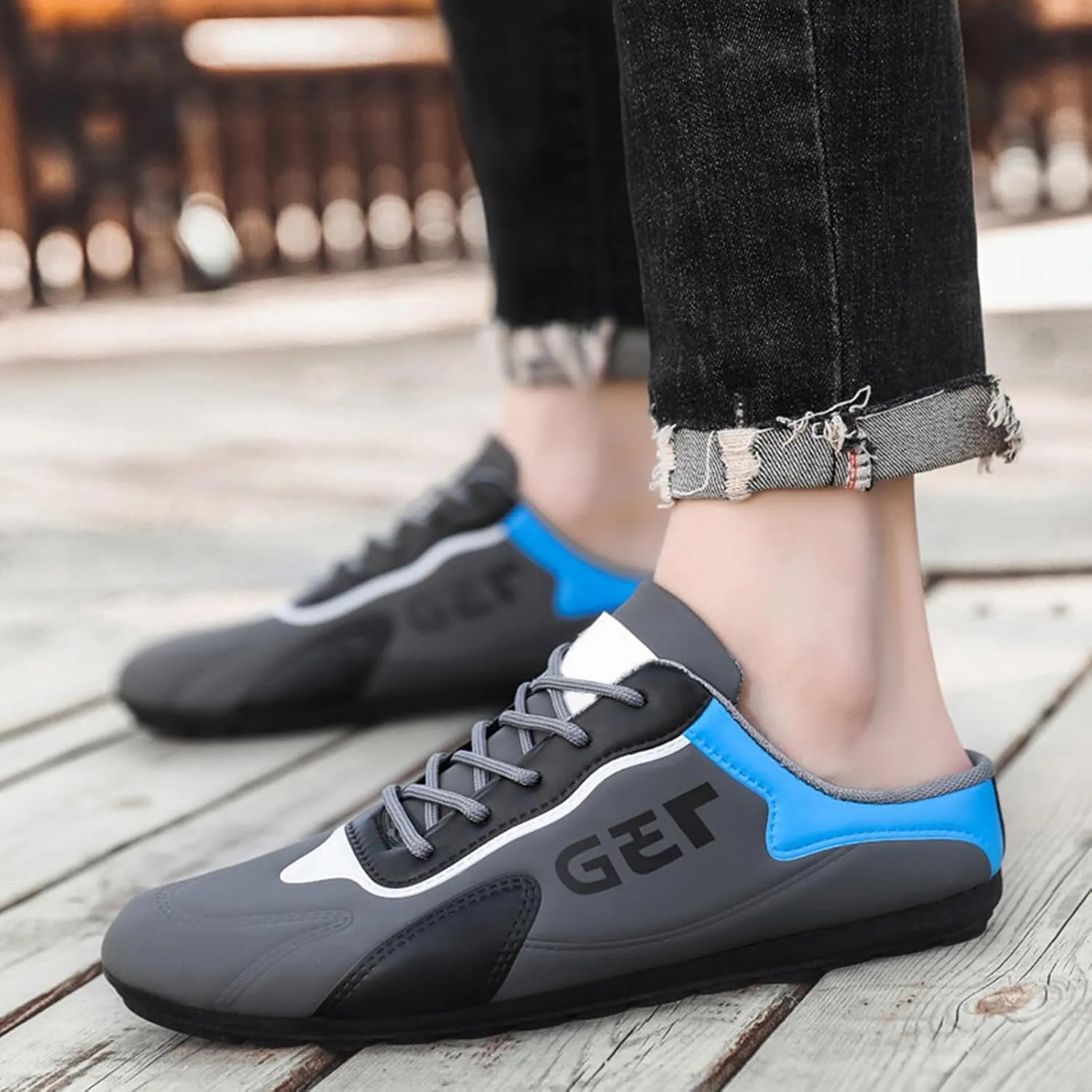 Tennis Walking Shoes Spring New Men's Shoes Lazy Slip Ons and Half Slippers Foreign Trade Men's Casual