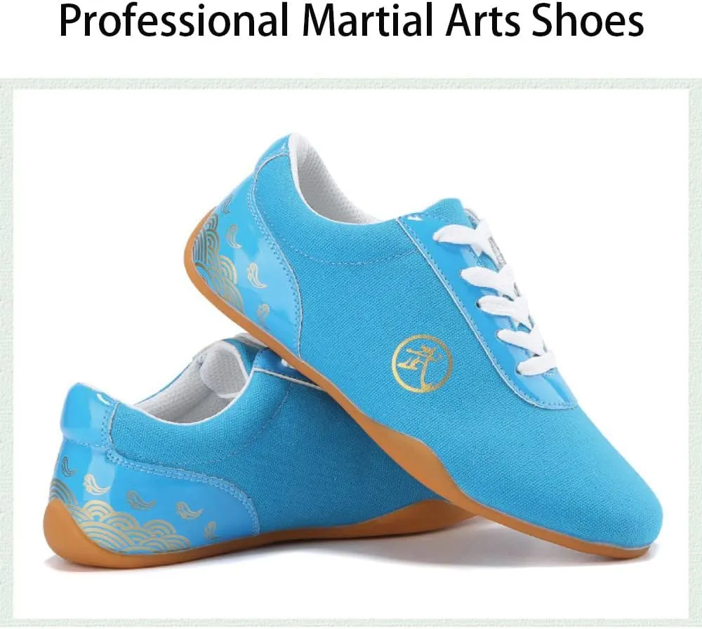 Unisex Martial Art Kung Fu Tai Chi Rubber Shoes，Lightweight, Flexible and Durable