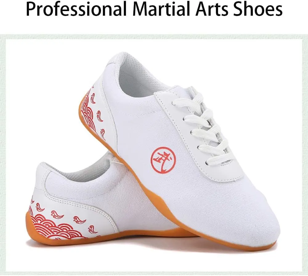 Unisex Martial Art Kung Fu Tai Chi Rubber Shoes，Lightweight, Flexible and Durable