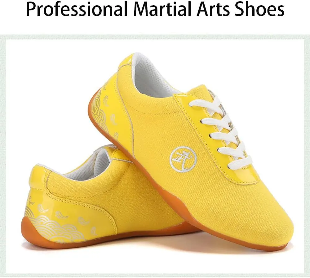 Unisex Martial Art Kung Fu Tai Chi Rubber Shoes，Lightweight, Flexible and Durable