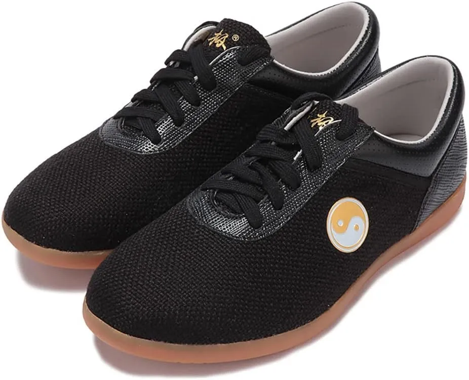 Unisex Martial Art Kung Fu Tai Chi Rubber Shoes,Traditional Kung Fu Tai Chi Wushu Shaolin Qi Gong Beijing Trainer Wing Chun Slipper Sneaker Footwear for Men Women,