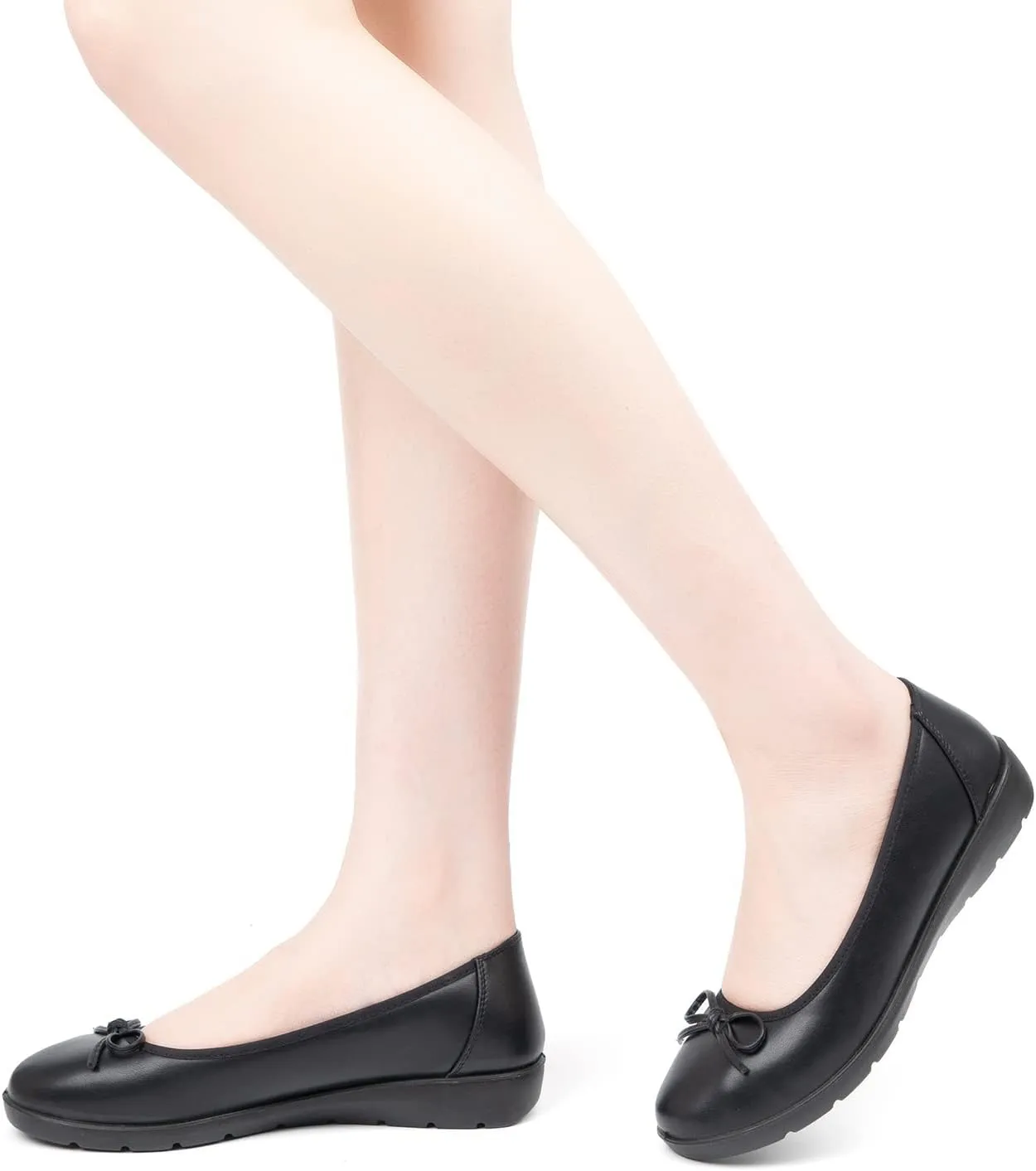 VJH confort Womens Ballet Flats Round Toe Slip-On Comfortable Dress Pump Walking Shoes