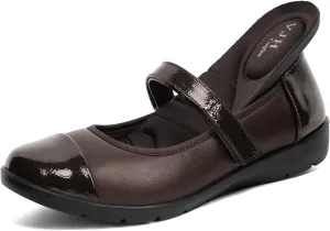 VJH confort Women’s Mary Jane Flats Comfortable Round Toe Arch Support Walking Shoes