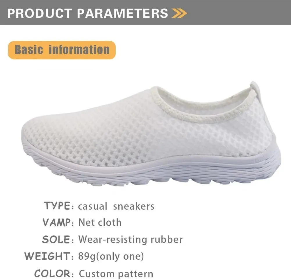 Walking Shoes for Women Men Sports Sneaker Flat Mesh Shoes Breathable Trainers