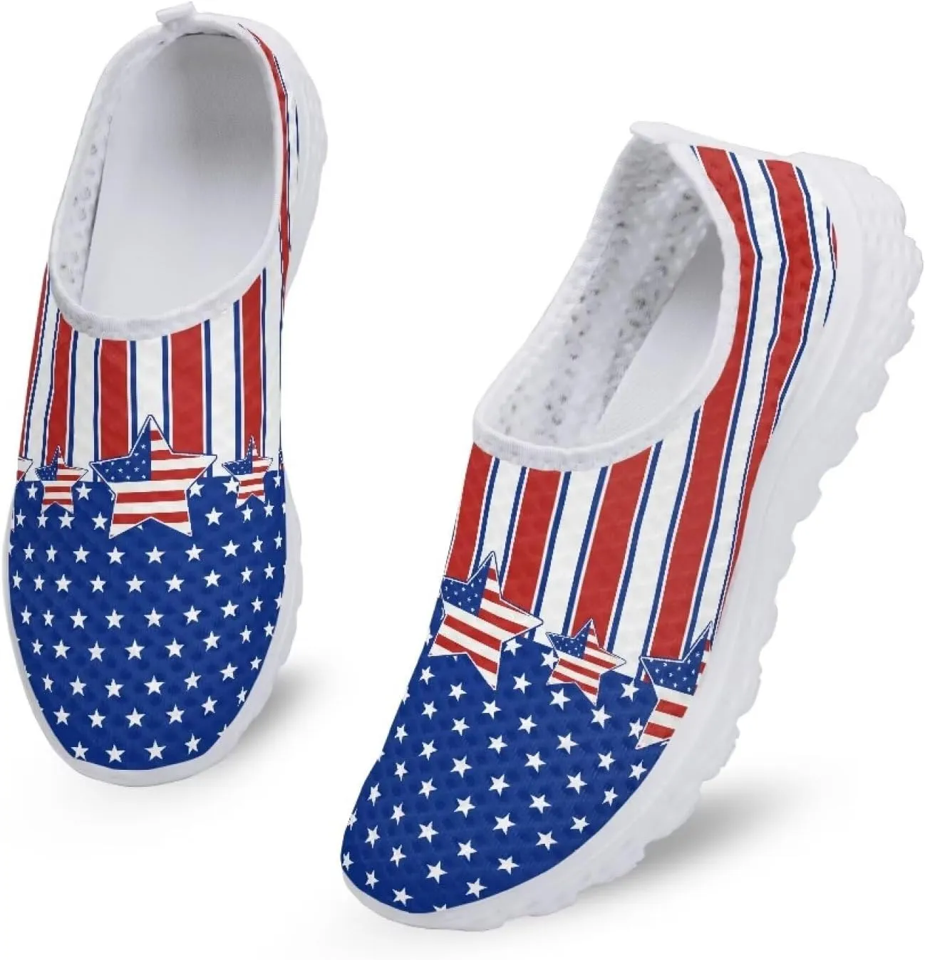 Walking Shoes for Women Men Sports Sneaker Flat Mesh Shoes Breathable Trainers
