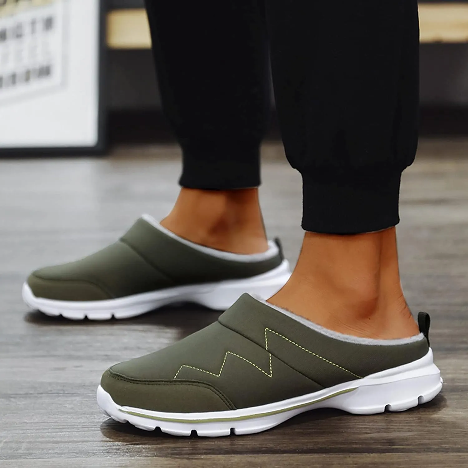 Walking Shoes Tennis Comfortable Velvet Warmth Mesh Lovers Mens's Fabric for Men Casual Plus Shoes Slip Breathable On