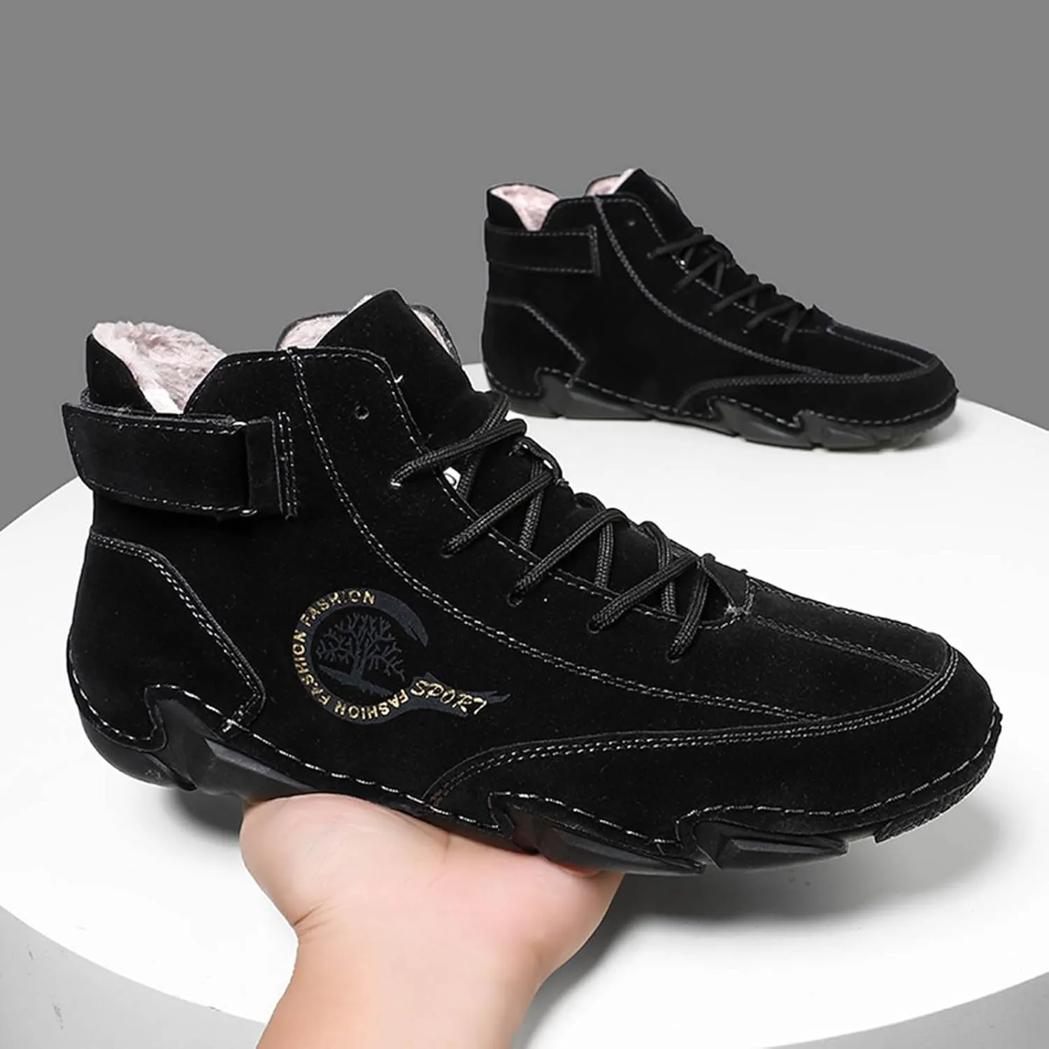 Walking Shoes Tennis Comfortable Winter Pull On Outwear Fashionable Classic Short Boots PU Breathable Cool Boots