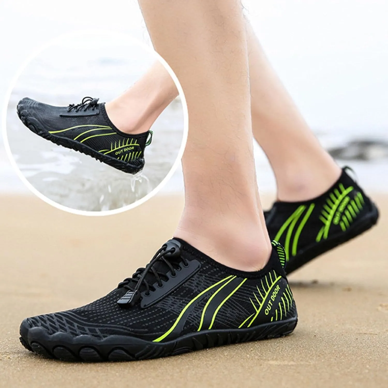 Water Shoes Men Wide Foot Barefoot Aqua Yoga Socks Quick Dry Water Hiking Shoes Women Quick Dry Shoes for Women Jogging Quick Dry Pool Sports Sneaker for Boating Fishing Diving Surfing