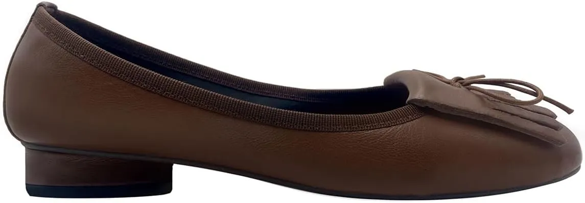 Women Tassel Loafer Flats with Bow Square Closed Toe Slip On Ballet Flats Wingtip Bow-Knot Flat Loafers Matte Leather Office Work Flats Ladies Girls Club Driver Flats Dressy Cute 4-11 M US