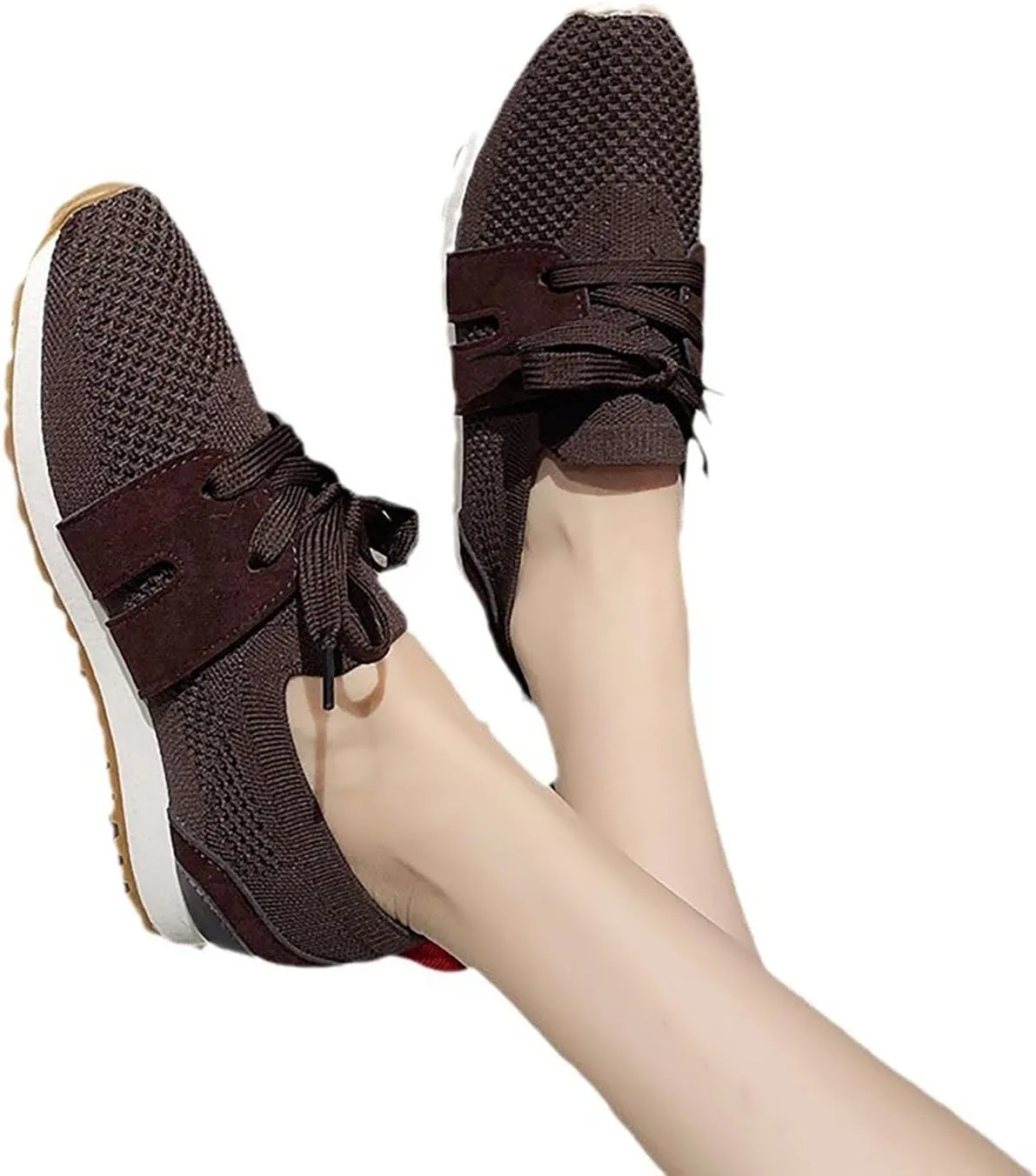 Women's Breathable Flying Woven Orthopedic Sneakers,Comfortable Non-Slip Casual Walking Loafers for Camping,Traveling