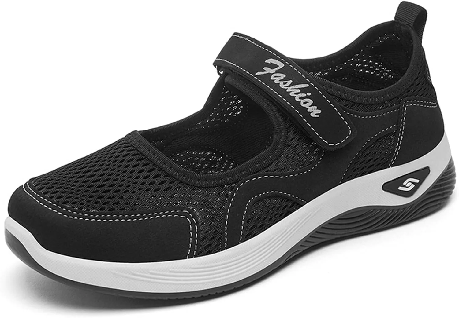 Women's Comfortable Working Nurse Shoes Closed Toe Non Slip Orthopedic Adjustable Sport Mesh Shoes