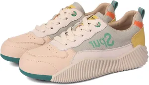 Women's Fashion Sneakers - Casual Platform Chunky Trainers for Autumn and Winter - Breathable, Soft and Thick-Soled, Comfortable, Lightweight - Perfect Women's Flat Sneaker,Yellow-38