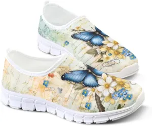 Women's Low-Cut Casual Shoes Lightweight Fashion Loafers Ladies Slip On Walking Shoes Comfy Flats Soft Travel Shoes US Size 5.5-11.5