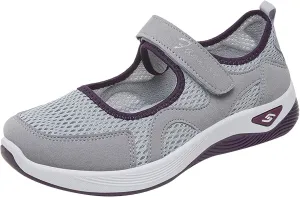Women's Mesh Orthopedic Shoes Breathable Soft Shoes Arched Support Stretch Cushion Shoes Outdoor Fitness Shoes
