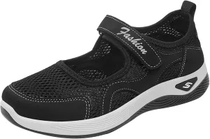 Women's Mesh Orthopedic Shoes Breathable Soft Shoes Arched Support Stretch Cushion Shoes Outdoor Fitness Shoes