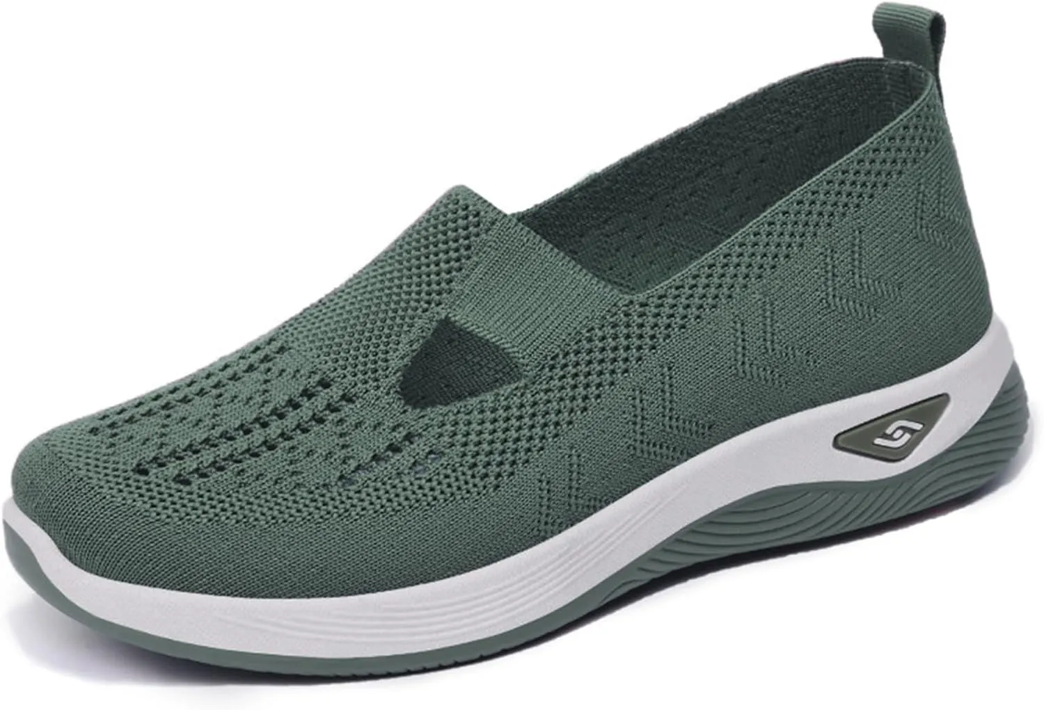 Womens Orthopedic Shoes, Woven Soft Shoes for Women, Arch Support Shoe, Breathable Slip on Foam Diabetic Sneakers