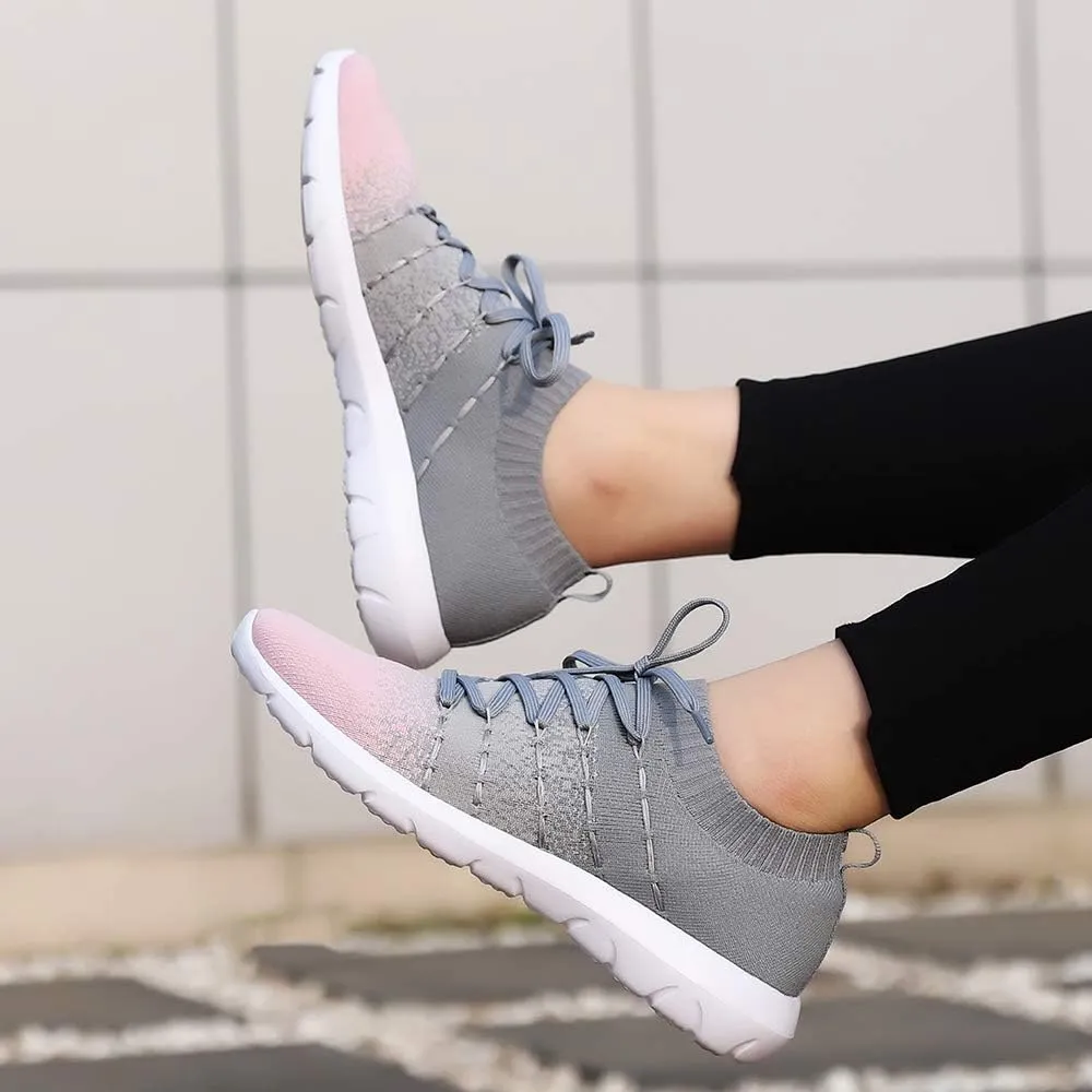 Women's Running Shoes Lightweight Comfortable Mesh Sports Shoes Casual Walking Athletic Sneakers