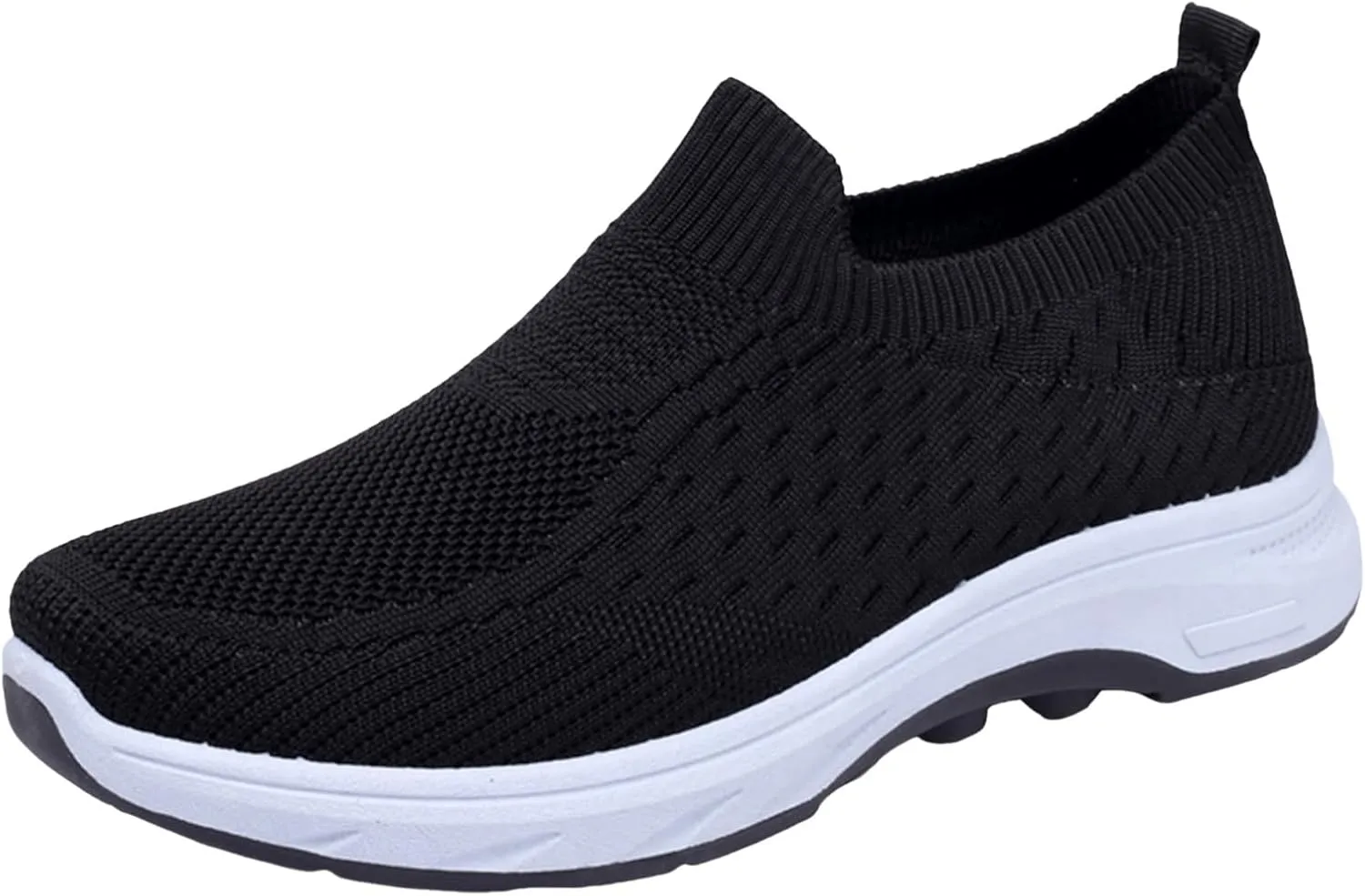 Women's Sneakers Non Slip Thick Bottom Sneakers Fashionable Breathable Mesh Shoes Stretch Minimalist Shoes