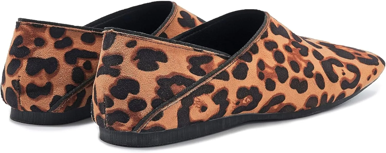 Women's Suede Ballet Flats Square Toe Slip-on Mary Jane Flat Shoes Casual Comfort Everyday Mules