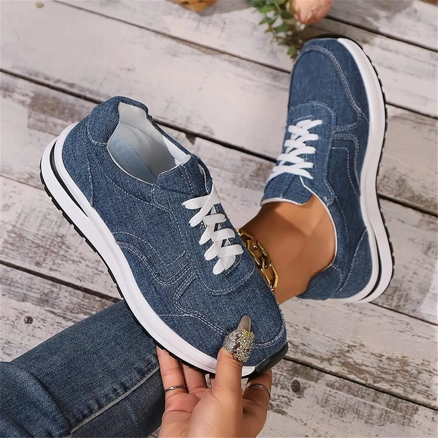 Womens Walking Shoes Fashion Casual Women Shoes Sports Shoes Lace Up Thick Soled Women Shoes Womens Beach Boots Women