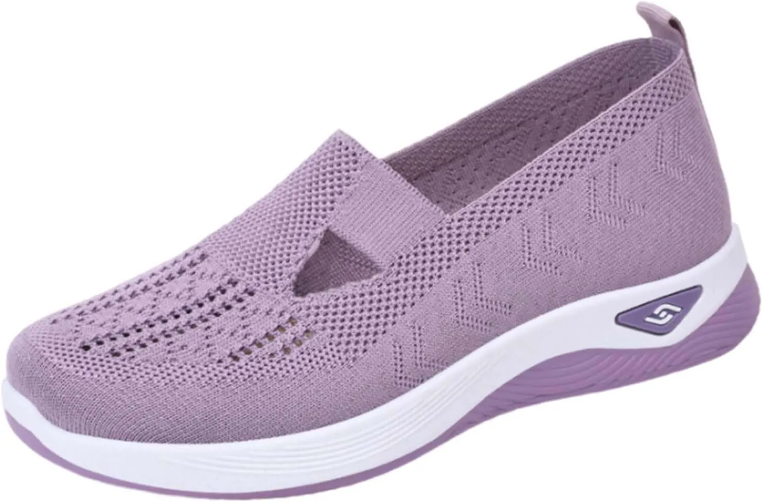 Women's Woven Orthopedic Breathable Soft Shoes Arch Support, Anti-Skid Sports Shoes