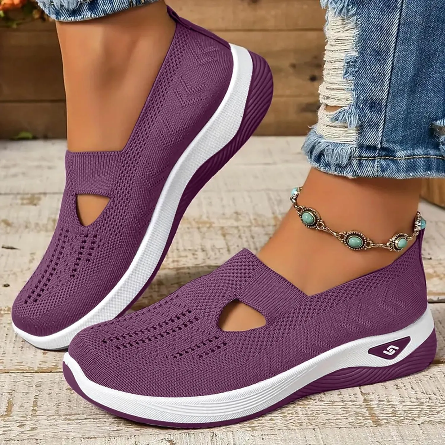 Womens Woven Orthopedic Breathable Soft Shoes Arch Support,Diabetes Foam Shoes Walking Anti-Skid Sports Walking Shoes