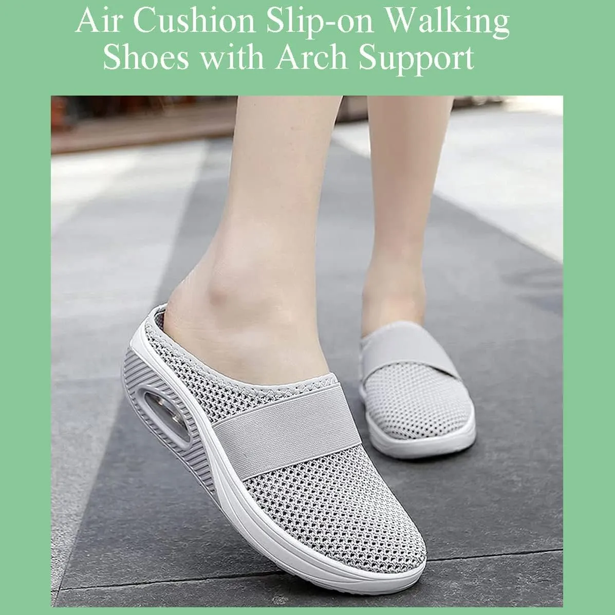 XIRUJNFD 2023 New Air Cushion Slip-on Walking Shoes Orthopedic Diabetic Walking Shoes for Women Men, Diabetic Shoes For Women (Black,12)